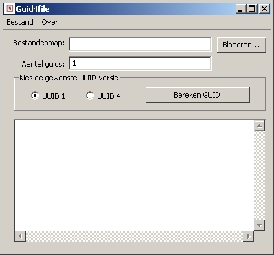 Startscherm van Guid4File