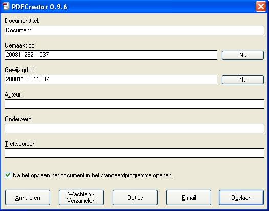 PDF Creator voorbeeld van het demo document maar dan als PDF.